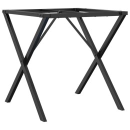 VidaXL Nogi do stołu w kształcie litery X, 70x70x73 cm, żeliwo