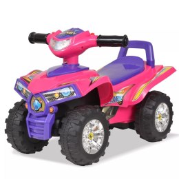 VidaXL Quad dla dzieci, ze światłem i dźwiękiem, różowo-fioletowy