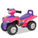 VidaXL Quad dla dzieci, ze światłem i dźwiękiem, różowo-fioletowy