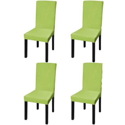 VidaXL Elastyczne pokrowce na krzesła, 4 szt., zielone