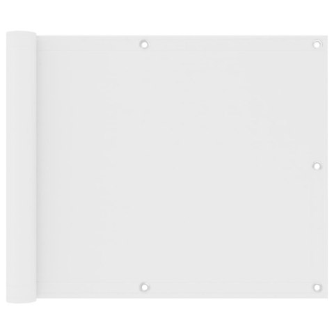 VidaXL Parawan balkonowy, biały, 75x300 cm, tkanina Oxford