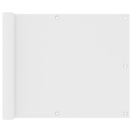 VidaXL Parawan balkonowy, biały, 75x600 cm, tkanina Oxford
