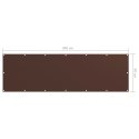 VidaXL Parawan balkonowy, brązowy, 90x300 cm, tkanina Oxford