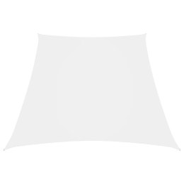 VidaXL Trapezowy żagiel ogrodowy, tkanina Oxford, 2/4x3 m, biały