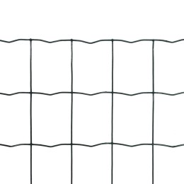 VidaXL Euro ogrodzenie, stalowe, 10 x 1,0 m, zielone