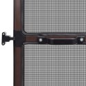 VidaXL Moskitiera na drzwi z brązową ramą, 100 x 215 cm
