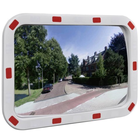 Convex lustro drogowe prostokątne 40 x 60 cm z odblaskową ramą
