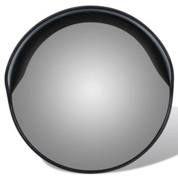 VidaXL Wypukłe lustro drogowe, 30 cm, czarne