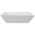 VidaXL Umywalka ceramiczna, kwadratowa 41,5 x 41,5 x 12 cm, biała