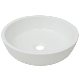 VidaXL Umywalka ceramiczna, okrągła 42 x 12 cm, biała
