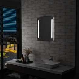VidaXL Ścienne lustro łazienkowe z LED, 50 x 60 cm