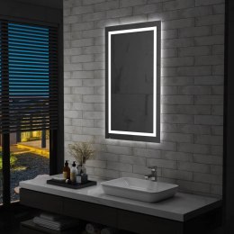 VidaXL Ścienne lustro łazienkowe z LED i czujnikiem dotyku, 60x100 cm