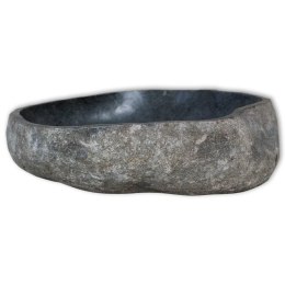 VidaXL Umywalka z kamienia rzecznego, owalna, 29-38 cm