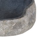 VidaXL Umywalka z kamienia rzecznego, owalna, 37-46 cm
