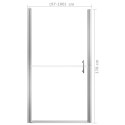 VidaXL Drzwi prysznicowe, hartowane szkło, 100x178 cm