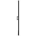 VidaXL Drzwi prysznicowe, hartowane szkło mrożone, 91x195 cm, czarne