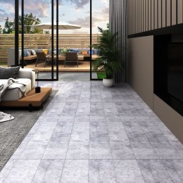 VidaXL Panele podłogowe PVC, 5,02 m², 2 mm, samoprzylepne, cementowe