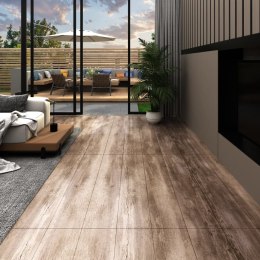 VidaXL Panele podłogowe PVC 5,26 m², 2 mm, spłowiałe drewno, bez kleju
