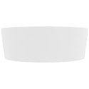 VidaXL Umywalka z przelewem, matowa biel, 36x13 cm, ceramiczna