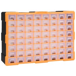 VidaXL Organizer z 64 szufladkami, 52x16x37,5 cm