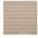VidaXL Podłogowe płytki dywanowe, 20 szt., 5 m², 50x50 cm, beżowe pasy