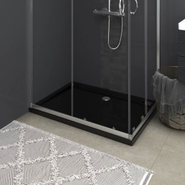 VidaXL Brodzik prysznicowy, prostokątny, ABS, czarny, 80x110 cm