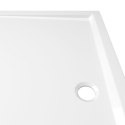 VidaXL Prostokątny brodzik prysznicowy, ABS, biały, 80x120 cm