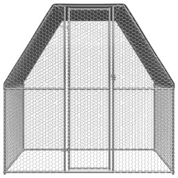 VidaXL Klatka zewnętrzna dla kurcząt, 2x2x2 m, stal galwanizowana
