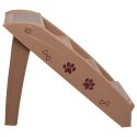 VidaXL Składane schodki dla psa, brązowe, 62 x 40 x 49,5 cm