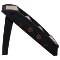 VidaXL Składane schodki dla psa, czarne, 62 x 40 x 49,5 cm