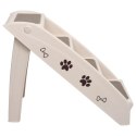 VidaXL Składane schodki dla psa, kremowe, 62 x 40 x 49,5 cm