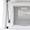 VidaXL Okap kuchenny, szkło hartowane, białe, 600 mm