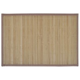 VidaXL Bambusowe podkładki pod talerze, brązowe, 30 x 45 cm