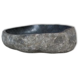 VidaXL Owalna umywalka z kamienia rzecznego, 29-38 cm