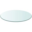 VidaXL Blat stołu szklany, okrągły, 700 mm