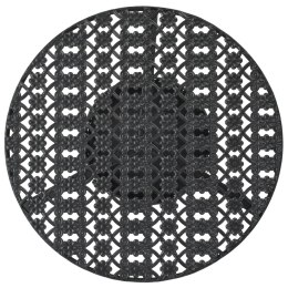 VidaXL Stolik barowy, czarny, 40 x 70 cm, metalowy
