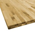 VidaXL Kwadratowy blat do stolika z drewna dębowego, 44 mm, 80 x 80 cm