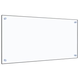 VidaXL Panel ochronny do kuchni, przezroczysty, 80x40 cm, szkło
