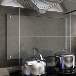 VidaXL Panel ochronny do kuchni, przezroczysty, 80x50 cm, szkło
