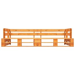 VidaXL Ogrodowa sofa 2-osobowa z palet, miodowy brąz, drewno