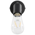 VidaXL Lampy, 2 szt., żarówki żarnikowe, 2 W, czarne, E27