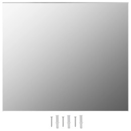 VidaXL Lustro ścienne bez ramy, 80x60 cm, szkło