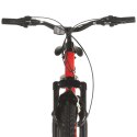 VidaXL Rower górski, 21 przerzutek, koła 26'', rama 42 cm, czerwony