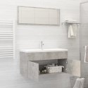VidaXL Zestaw mebli łazienkowych, szarość betonu