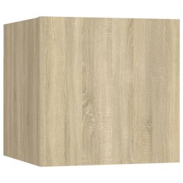 VidaXL Szafka nocna, dąb sonoma 30,5x30x30 cm, materiał drewnopochodny