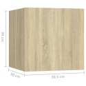 VidaXL Szafka nocna, dąb sonoma 30,5x30x30 cm, materiał drewnopochodny