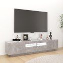 VidaXL Szafka TV z oświetleniem LED, szarość betonu, 180x35x40 cm