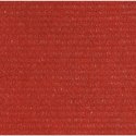 VidaXL Żagiel przeciwsłoneczny, 160 g/m², czerwony, 3,5x3,5x4,9m, HDPE