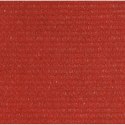 VidaXL Żagiel przeciwsłoneczny, 160 g/m², czerwony, 4,5x4,5x4,5m, HDPE