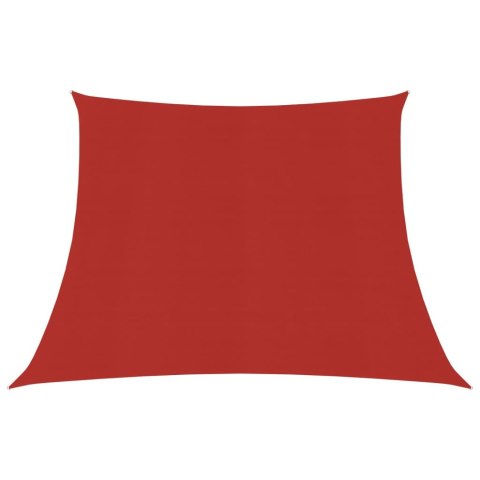 VidaXL Żagiel przeciwsłoneczny, 160 g/m², czerwony, 4/5x3 m, HDPE